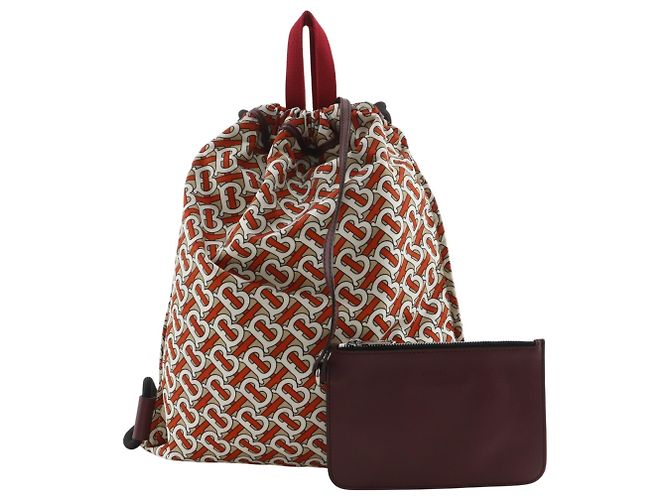 Mochila Burberry TB Monogram Nylon Naranja - vista 20