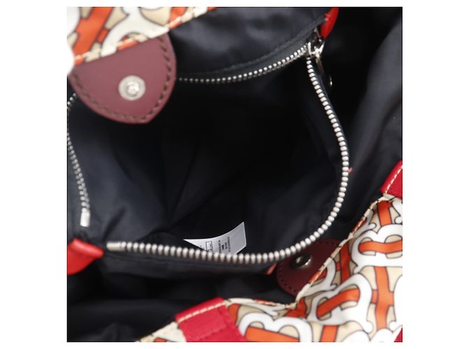 Mochila Burberry TB Monogram Nylon Naranja - vista 8
