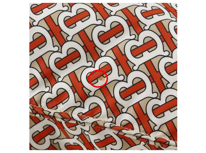 Mochila Burberry TB Monogram Nylon Naranja - vista 9