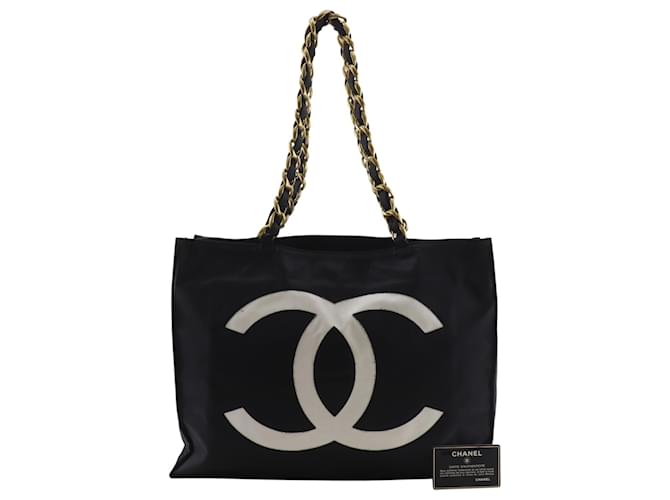 Borsa Tote Chanel Coco Mark Nero - vista 19