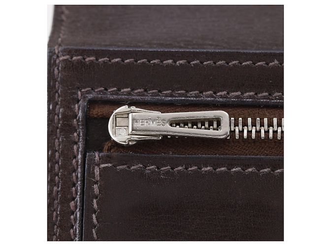 Hermès Bearn Soufflé Long Wallet Braun - Ansicht 8