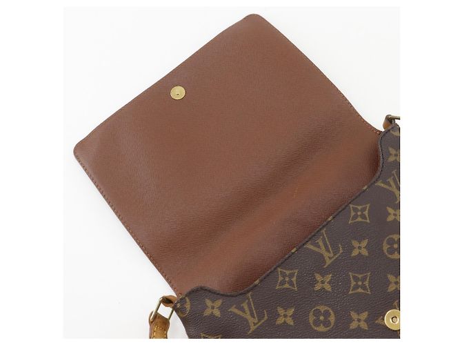 Borsa a Spalla Louis Vuitton Musette Tango Marrone Monogramma - vista 8