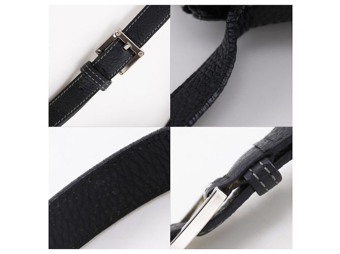 Borsa a tracolla in pelle Loewe Nero - vista 16