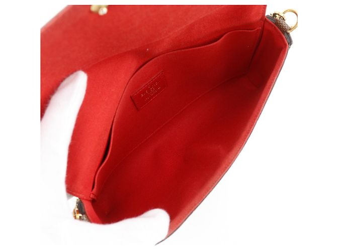 Borsa a Spalla Pochette Felicie Louis Vuitton Marrone - vista 5