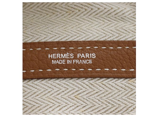 Hermès Borsa Tote Hermes Garden Party 36 PM Marrone - vista 17