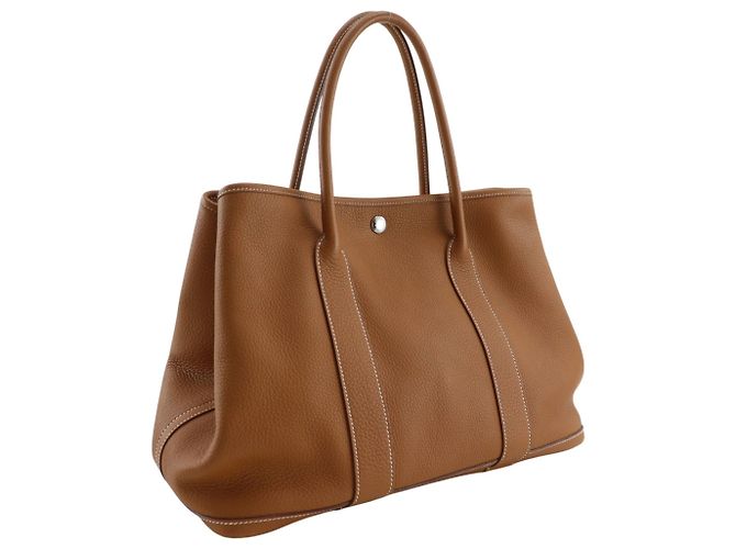 Hermès Borsa Tote Hermes Garden Party 36 PM Marrone - vista 3