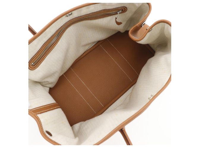 Hermès Borsa Tote Hermes Garden Party 36 PM Marrone - vista 6