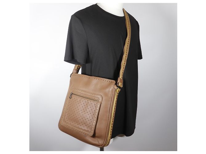 Borsa a tracolla in pelle marrone Bottega Veneta - vista 16
