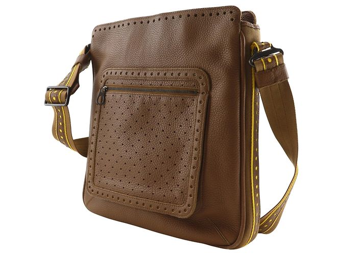 Borsa a tracolla in pelle marrone Bottega Veneta - vista 2