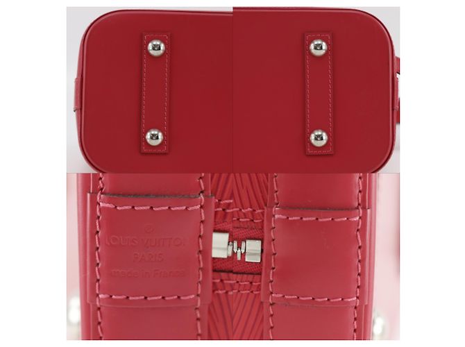 Borsa Louis Vuitton Alma PM Rosso - vista 13