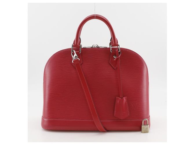 Borsa Louis Vuitton Alma PM Rosso - vista 20