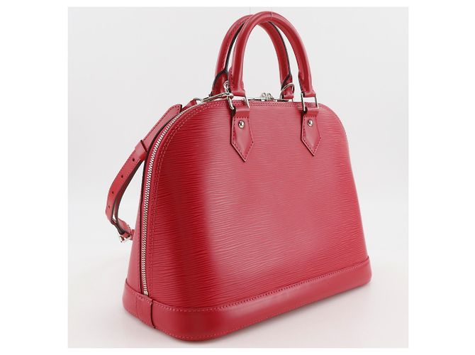 Borsa Louis Vuitton Alma PM Rosso - vista 3