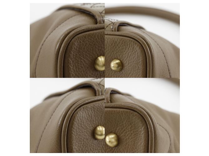 Borsa a tracolla in pelle marrone Burberry - vista 4