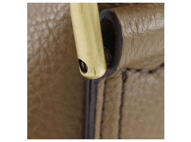 Borsa a tracolla in pelle marrone Burberry - vista 8