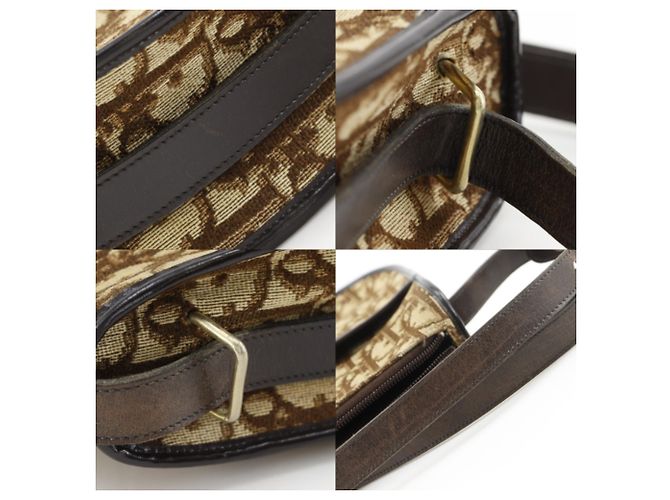 Borsa a Spalla Christian Dior Trotter Marrone - vista 14