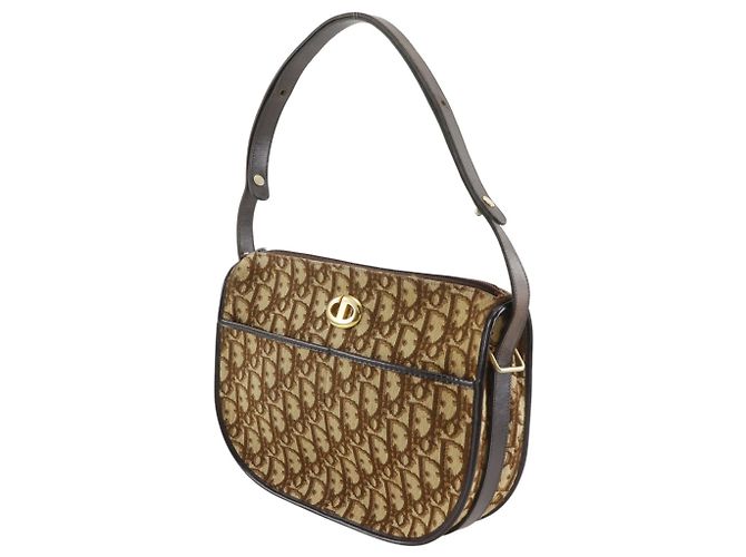Borsa a Spalla Christian Dior Trotter Marrone - vista 2