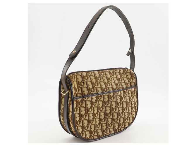 Borsa a Spalla Christian Dior Trotter Marrone - vista 3