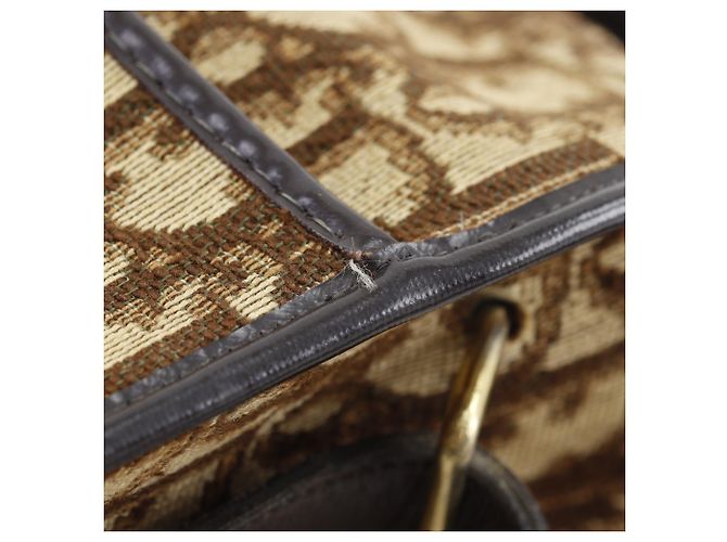 Borsa a Spalla Christian Dior Trotter Marrone - vista 8