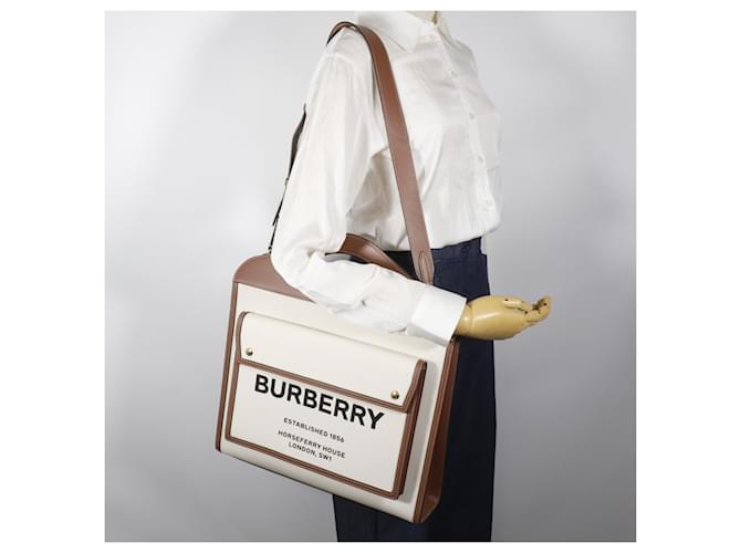 Borsa a tasca Burberry Medium Marrone - vista 19
