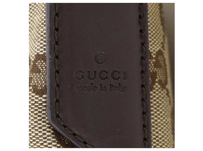 Borsa a tracolla Gucci in tela GG marrone - vista 14