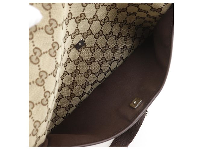 Borsa a tracolla Gucci in tela GG marrone - vista 6