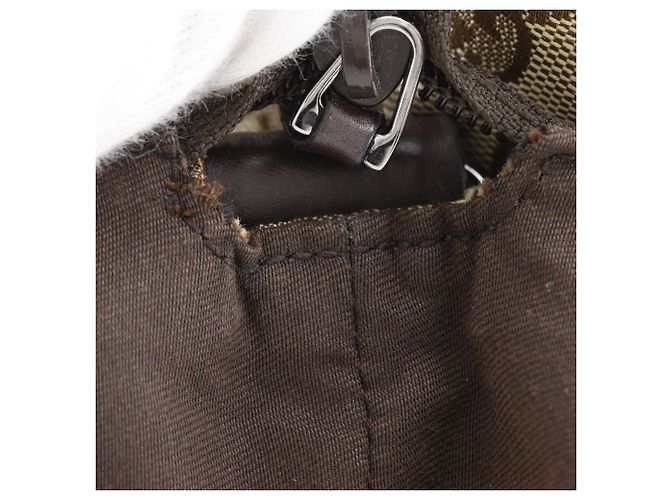 Borsa a tracolla Gucci in tela GG marrone - vista 9