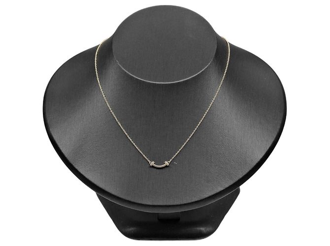 Collana T Smile Mini di Tiffany & Co. in oro rosa 18K - vista 2