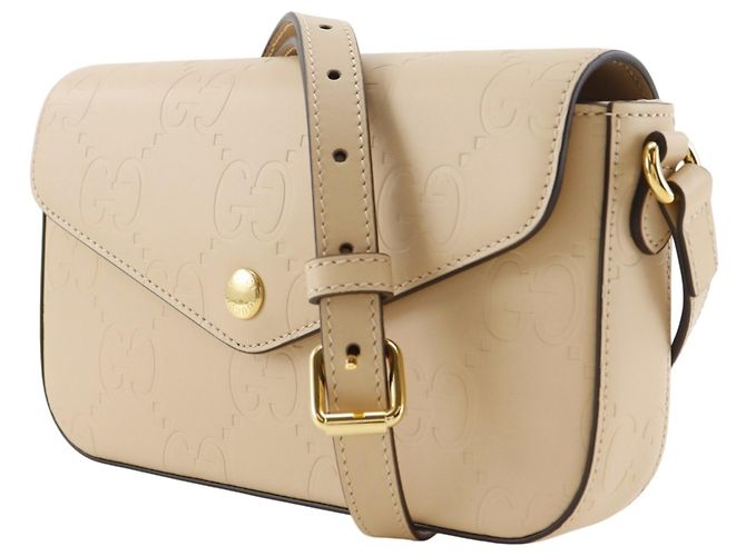 Bolso de hombro Gucci GG Super Mini Beige - vista 2