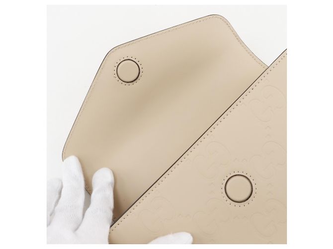 Bolso de hombro Gucci GG Super Mini Beige - vista 5