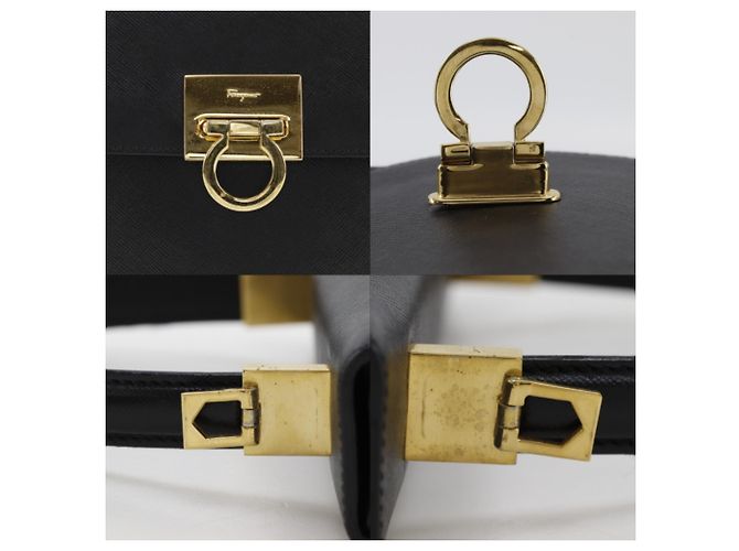 Borsa Salvatore Ferragamo Gancini Nero - vista 17