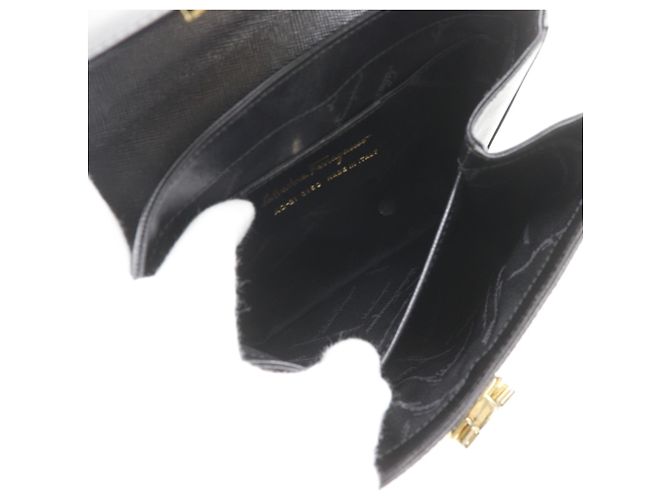 Borsa Salvatore Ferragamo Gancini Nero - vista 7