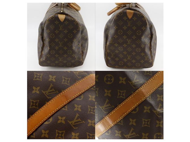 Borsa Boston Louis Vuitton Keepall 50 Marrone Monogramma - vista 10