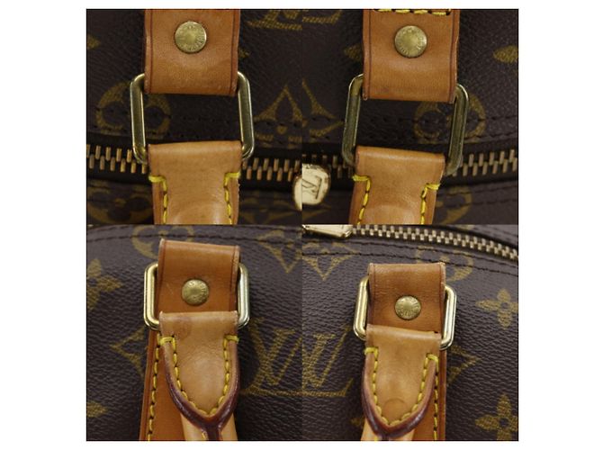 Borsa Boston Louis Vuitton Keepall 50 Marrone Monogramma - vista 14