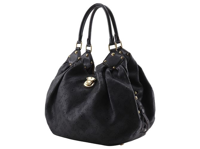 Borsa Tote Louis Vuitton Mahina L Nero - vista 2
