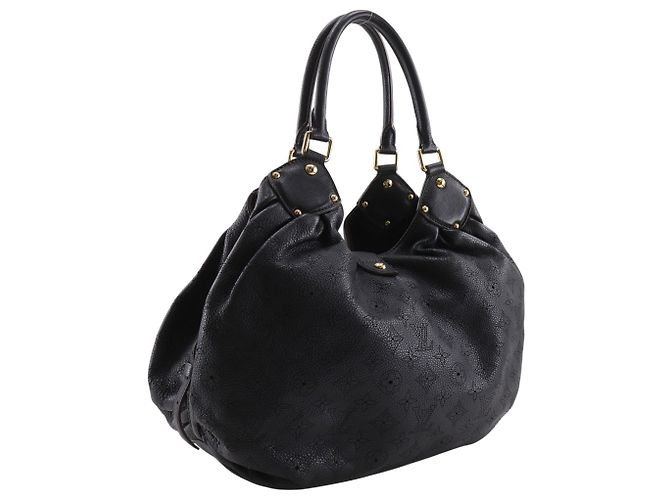 Borsa Tote Louis Vuitton Mahina L Nero - vista 3