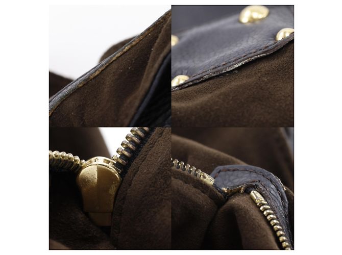 Borsa Tote Louis Vuitton Mahina L Nero - vista 8