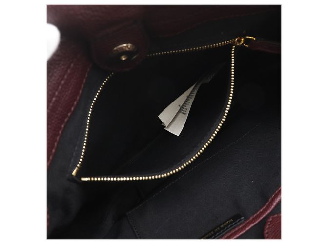 Borsa a tracolla in pelle di vitello Burberry Rosso Bordò - vista 6