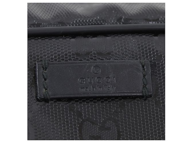 Borsa a mano Gucci in PVC nero - vista 14