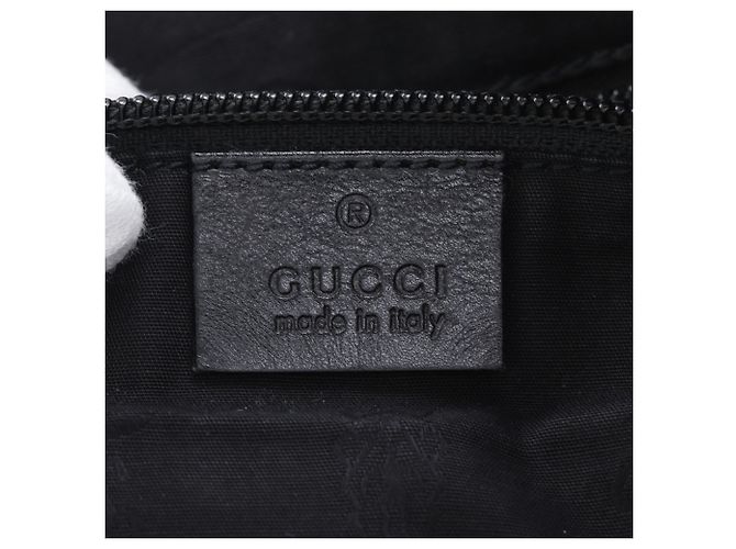 Borsa a mano Gucci in PVC nero - vista 15