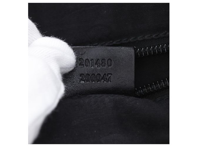 Borsa a mano Gucci in PVC nero - vista 16