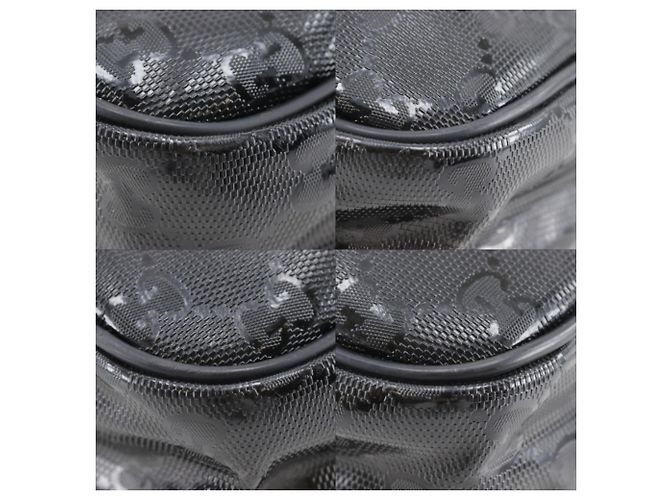 Borsa a mano Gucci in PVC nero - vista 4