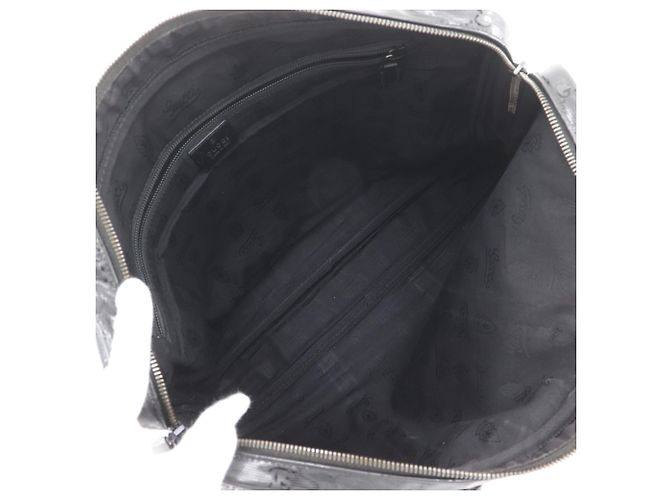 Borsa a mano Gucci in PVC nero - vista 6