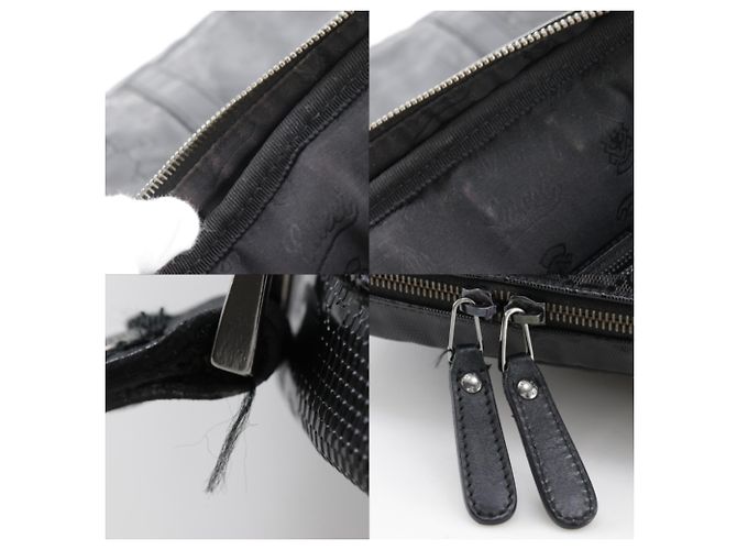 Borsa a mano Gucci in PVC nero - vista 8