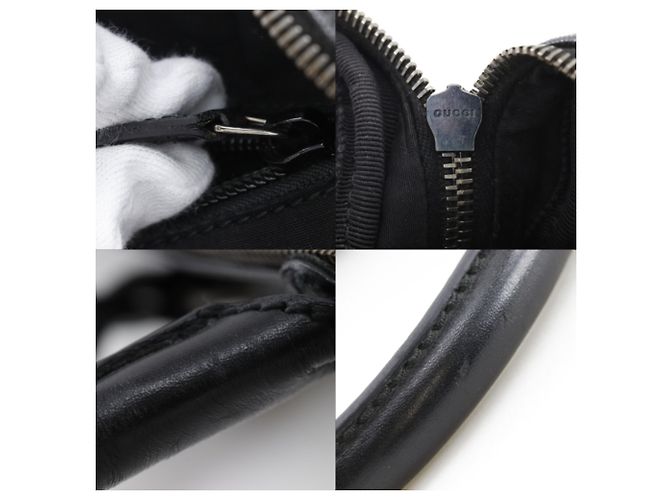 Borsa a mano Gucci in PVC nero - vista 9
