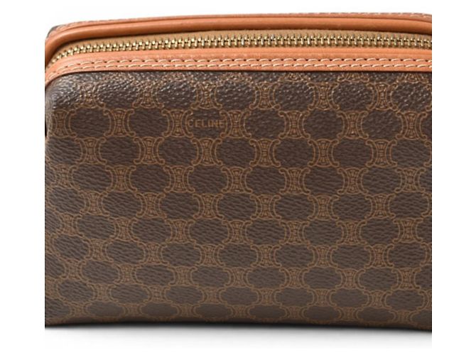 16 Céline Pochette Celine Vintage Macadam Marrone scuro - vista 2