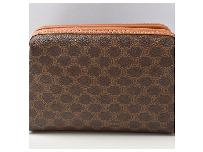 16 Céline Pochette Celine Vintage Macadam Marrone scuro - vista 3