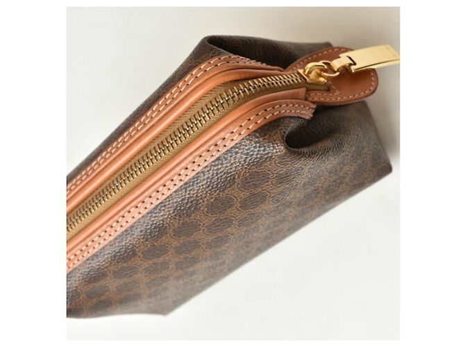 16 Céline Pochette Celine Vintage Macadam Marrone scuro - vista 4