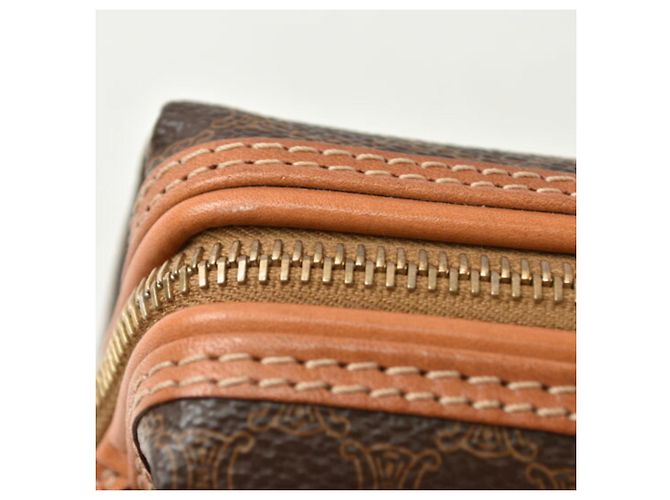 16 Céline Pochette Celine Vintage Macadam Marrone scuro - vista 5