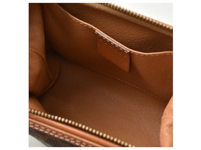 16 Céline Pochette Celine Vintage Macadam Marrone scuro - vista 7