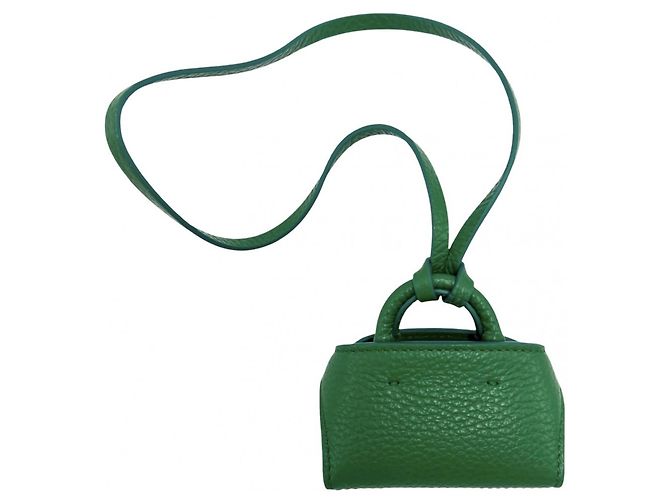 Charm per borsa a mano in pelle verde Salvatore Ferragamo - vista 2